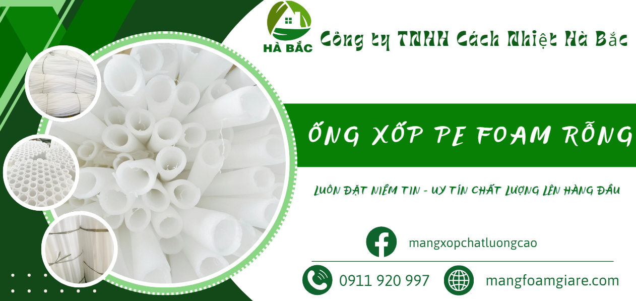 Ống xốp foam tròn rỗng tại Thuận An – Bình Dương