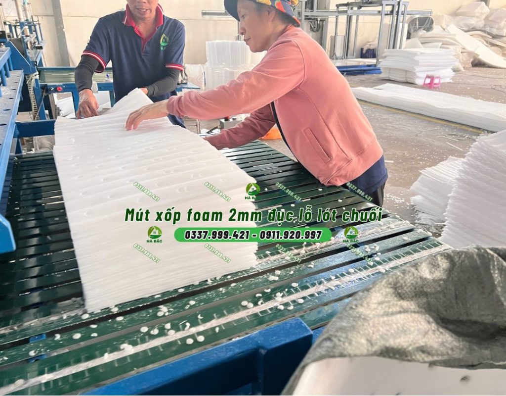 mút xốp Foam 2mm đục lỗ