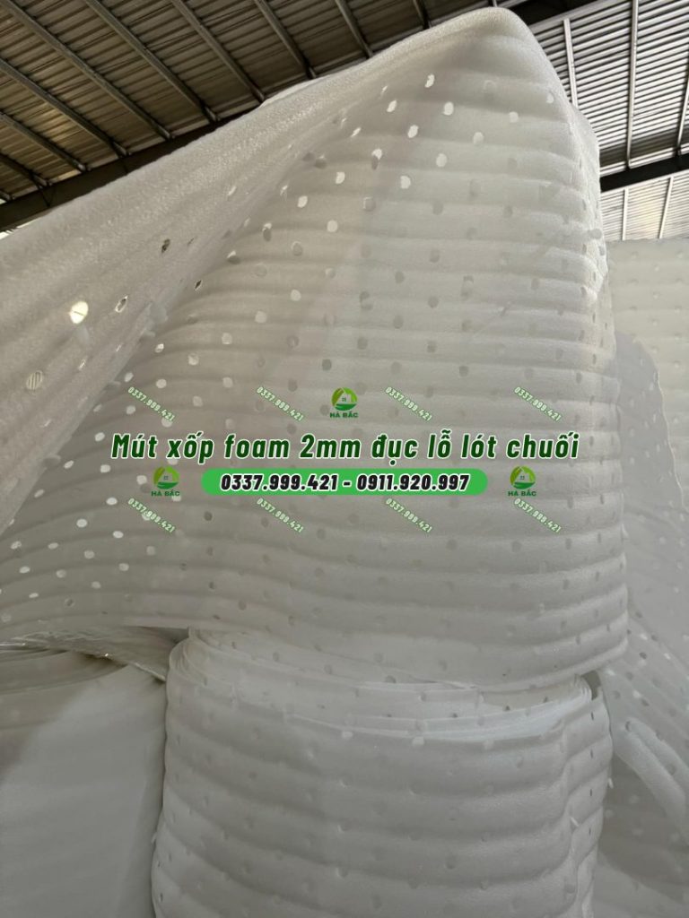 mút xốp Foam 2mm đục lỗ
