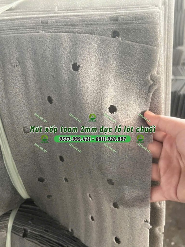 mút xốp Foam 2mm đục lỗ
