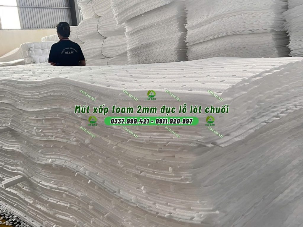 mút xốp Foam 2mm đục lỗ