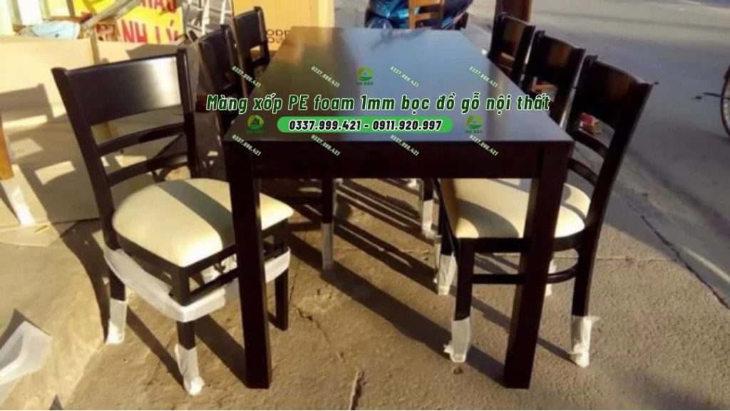 Màng xốp PE foam 1mm bọc đồ gỗ nội thất