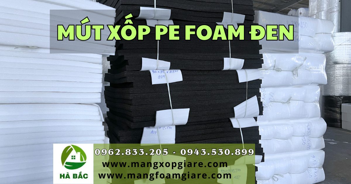 mút xốp pe foam màu đen mút xốp pe foam màu đen