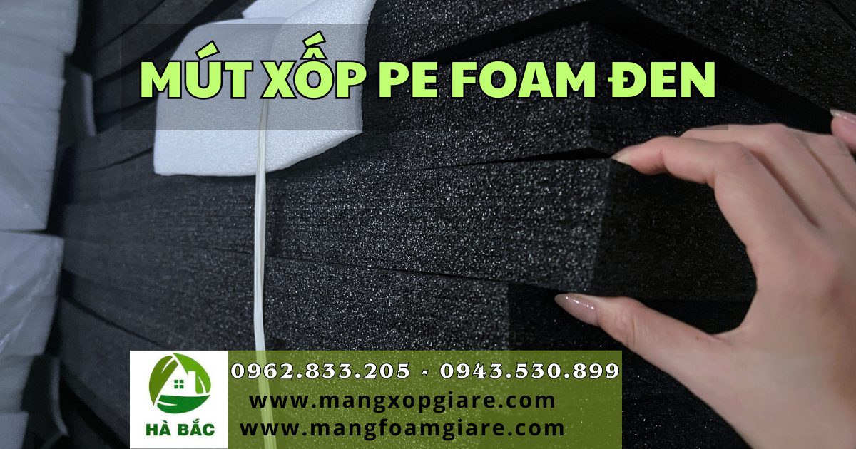 mút xốp pe foam màu đen mút xốp pe foam màu đen