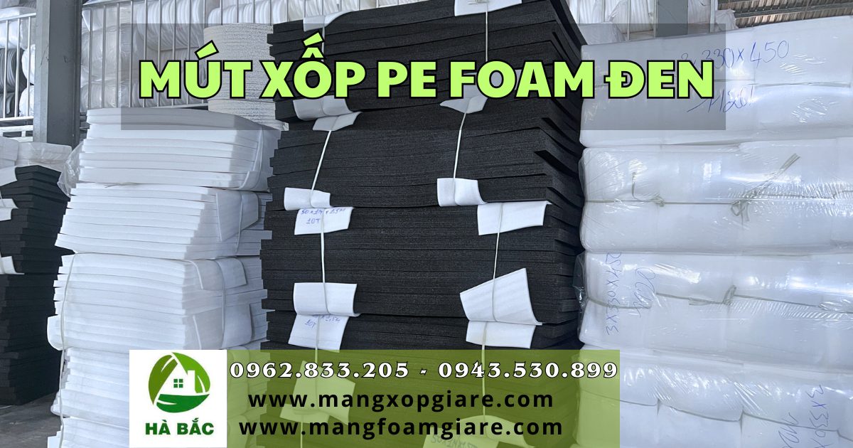 mút xốp pe foam màu đen mút xốp pe foam màu đen